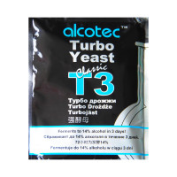 Сухие турбо дрожжи Alcotec Classic T3