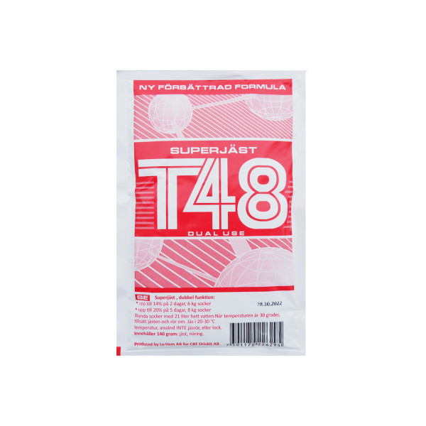 Сухие турбо дрожжи superjast-t48