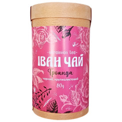 Натуральный карпатский Иван-чай с лепестками розы в тубусе, 80 г